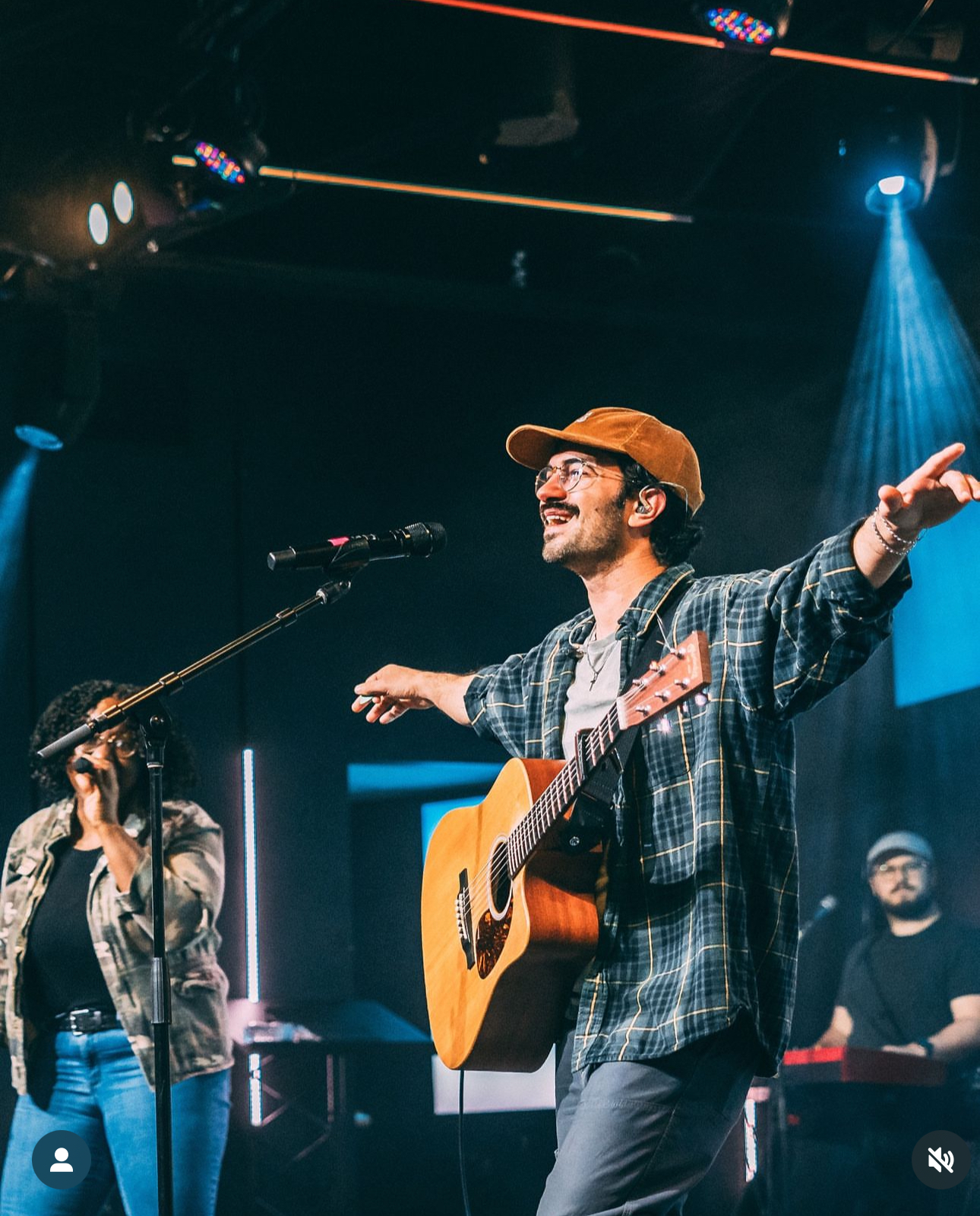 Jon leading worship